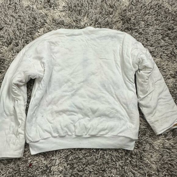 Vintage Hobie Spellout Graphic Allover Print Reversible Sweatshirt S Small - Picture 4 of 12